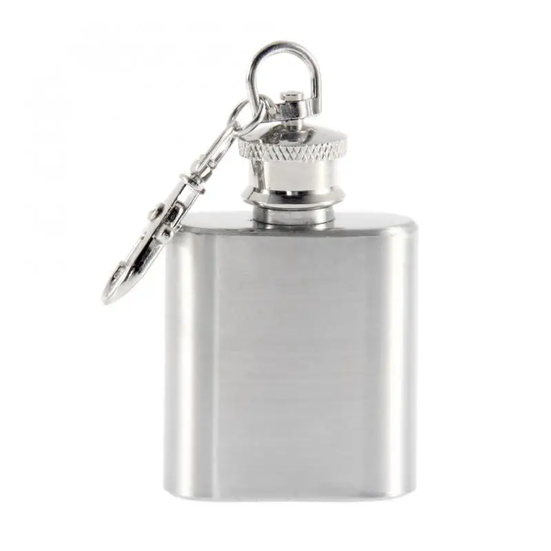 Stainless Steel Wine Whisky Pot Hip Flasks Keychain Drink Alcohol Bottle Portable Drinkware Flask Survival Waterbottle Kitchen