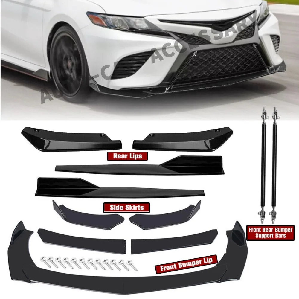 

For Toyota Camry Front Rear Bumper Lip Spoiler Splitter Body Kit Side Skirt United States