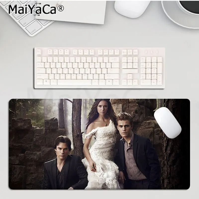 The Vampire Diaries My Favorite Unique Desktop Pad Game Mousepad Size For Large Edge Locking Game Keyboard Pad