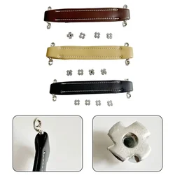 Hot Retro Leather Guitar AMP Handle With Screw For Guitar Amplifiers Speaker Practical Speaker Strap Guitar Parts Accessories