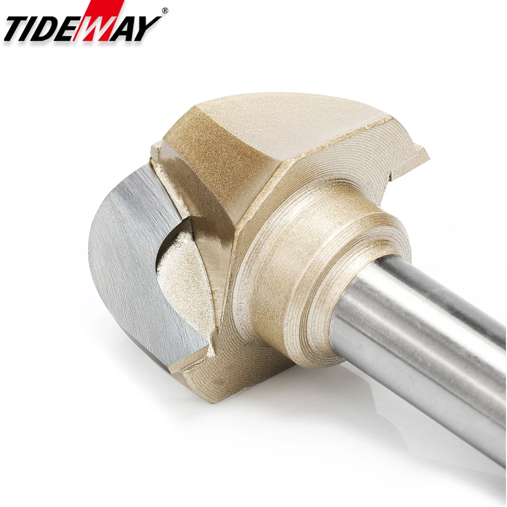 Woodworking Core Box Round Cove Nose Bit Tungsten Carbide CNC  Groove Tools 1/2 1/4 Shank  Router Bits for Wood Milling Cutter