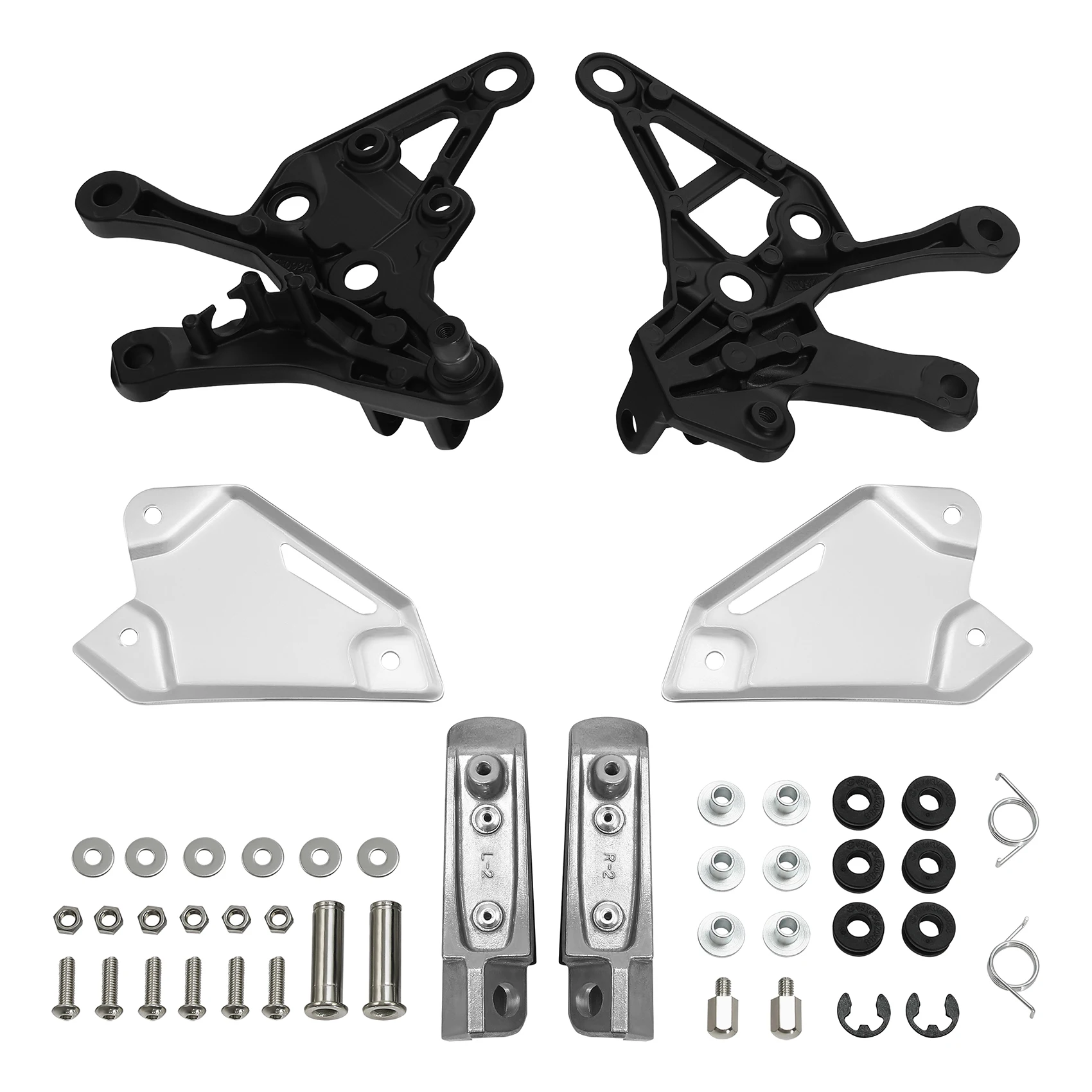 

Black Front Driver Foot Pegs Pedals Bracket For Kawasaki Z900 ABS 2017 2018 2019 2020 2021 2022 2023 Motorcycle Accessories