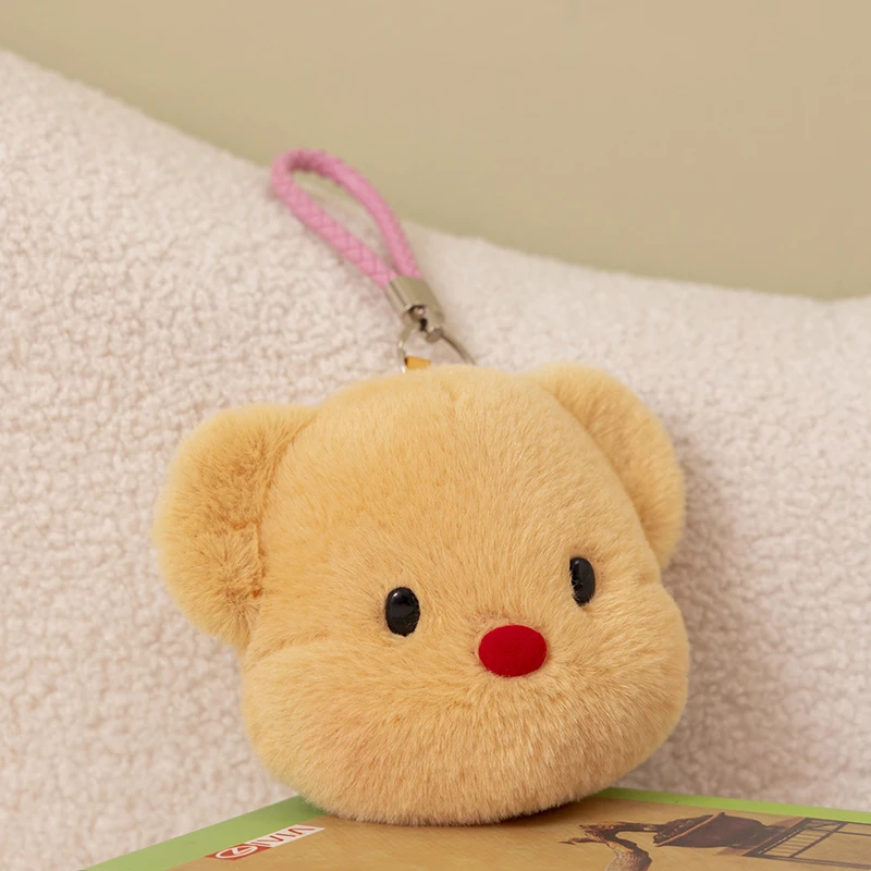 Morbido peluche portamonete Kawaii butter bear portamonete portamonete Candy Zipper Pouch chiavi auricolari sacchetti di immagazzinaggio della carta di credito portachiavi