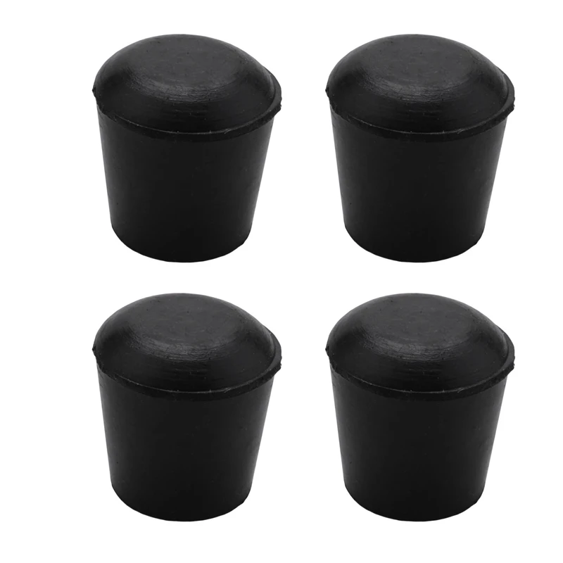 

40 Pcs Rubber Cone Shape Desk Feet Protector Chair Leg Tip Pad Black