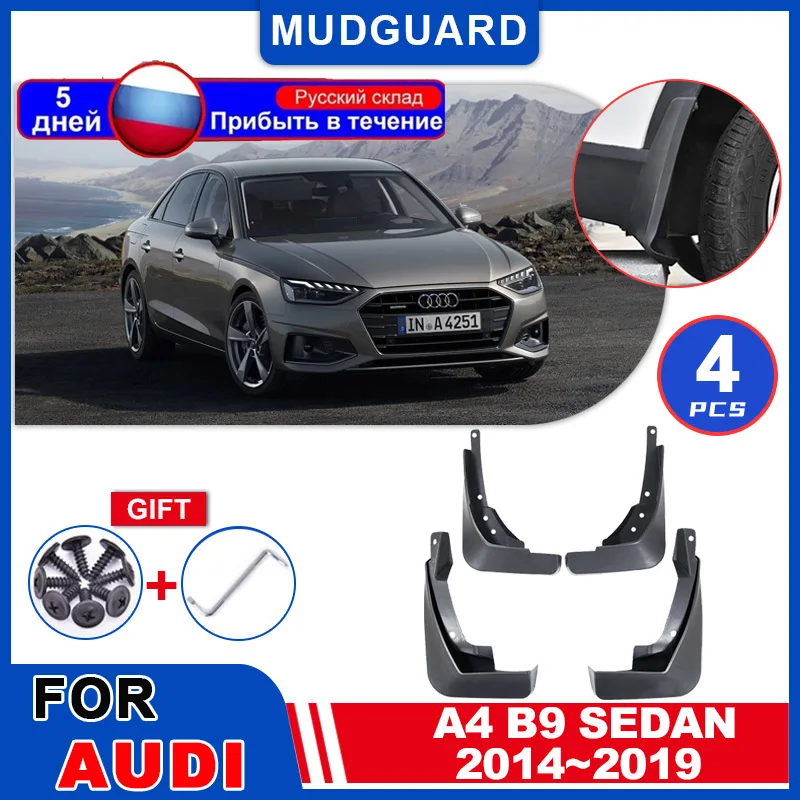 

Fenders for Audi A4 B9 Sedan 2014 2015 2016 2017 2018 2019 Car Mudguards Rear Wheel Protecti Mud Flaps Splash Guards Accessories