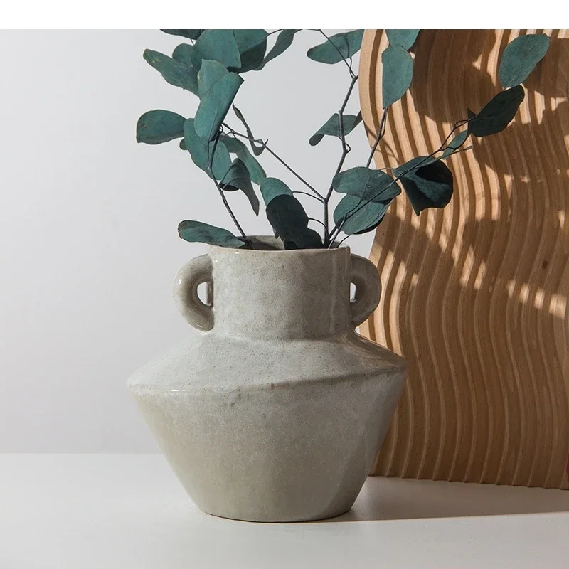 Minimalist Speckled Ceramic Vase Flower Pots Decorative Arrangement Floral Vases Desk Decoration Modern Home Decor