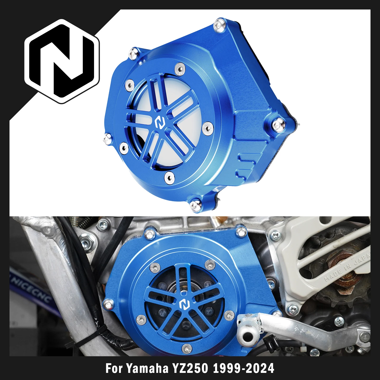 

NICECNC For Yamaha YZ250 1999-2024 YZ250X 2016-2023 2022 2021 2020 2019 2018 Motorcycle Motor Cover Guard Protector Aluminum