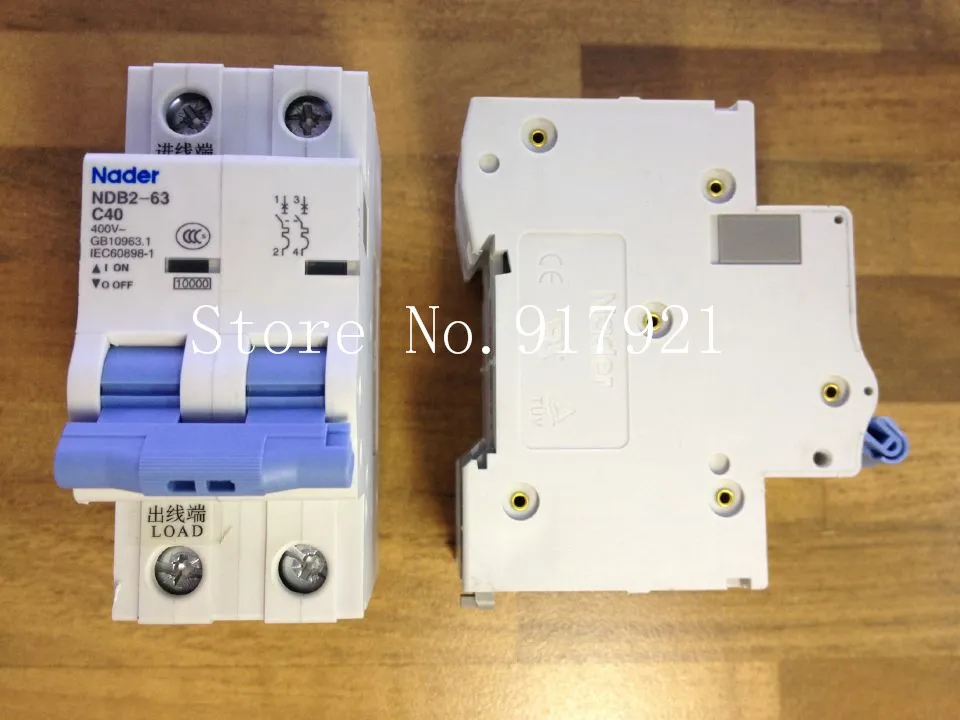 [ZOB] Nader letter NDB2-63 C40 genuine new miniature circuit breaker 2P40A  --10PCS/LOT