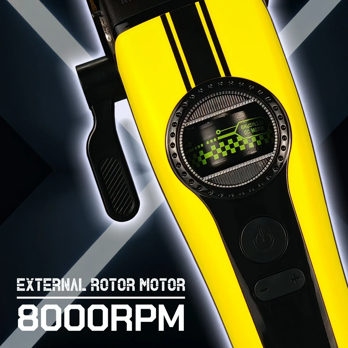 JUCAI F1 F2 مقص الشعر المهنية الخارجية الدوار فرش السيارات 8000 دورة في الدقيقة الشعر المتقلب DLC شفرة مع قاعدة آلة قطع