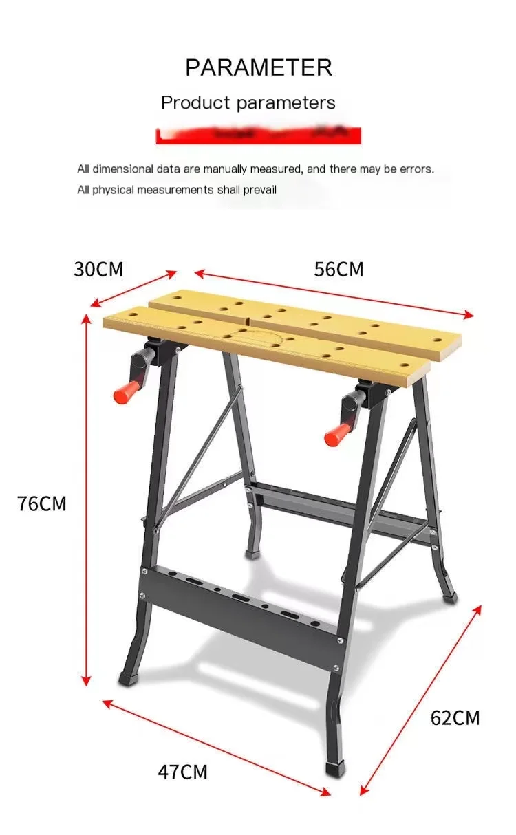 Multifunction Workmate Portable Workbench Woodworking Table Hand Tools DIY Tool Organizer