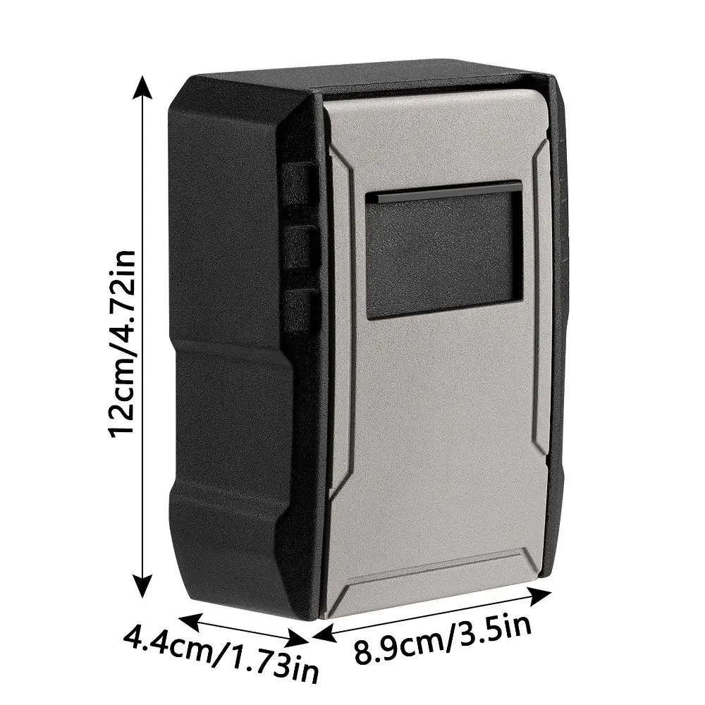 4 Digits Password Password Key Box Large Capacity Wall Mounted Alloy Padlock Key Case Space Saving Waterproof
