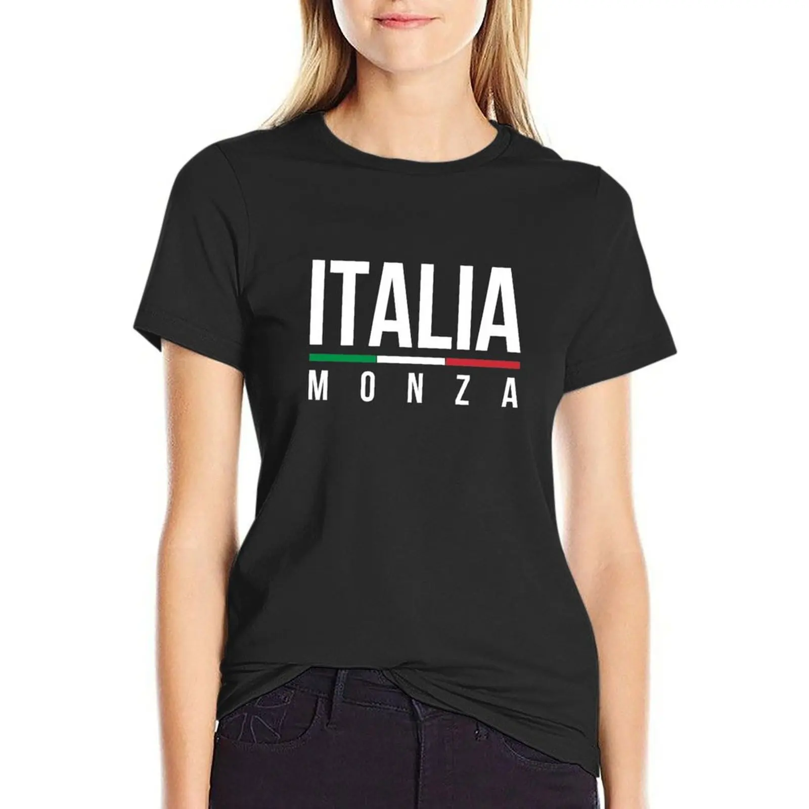 

Monza Italia T-Shirt female korean fashion funny t-shirt dress for Women plus size