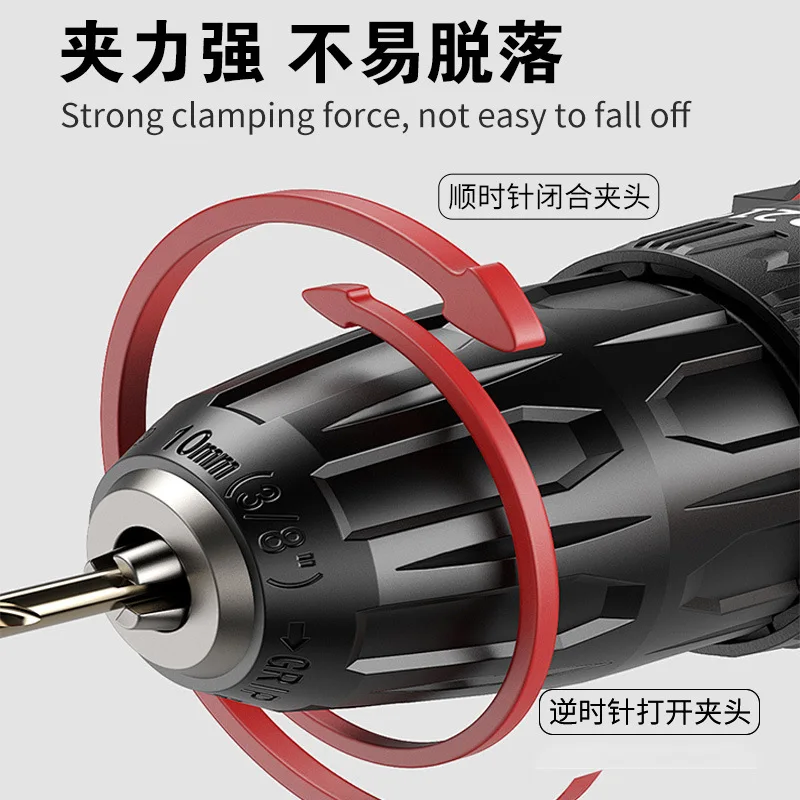 Brushed Rechargeable Lithium   High-Power High-Speed Handheld  Screwdriver Double-Speed Electric Hand Drill