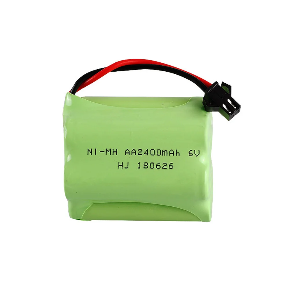 6V 2400 1100mah のニッケル水素バッテリー充電器セット 6 ニッケル水素バッテリーパック 6 v サイズ単 3 形ニッケル水素照明用 rc 車のおもちゃ電動工具 SM プラグ