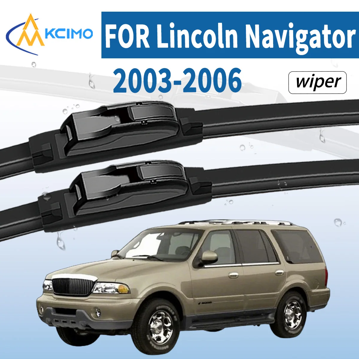 

Easy Install 2Pcs Front Windscreen Wiper Blades For Lincoln Navigator U228 2003-2006 Car Windshield Wiper Replacement Accessory