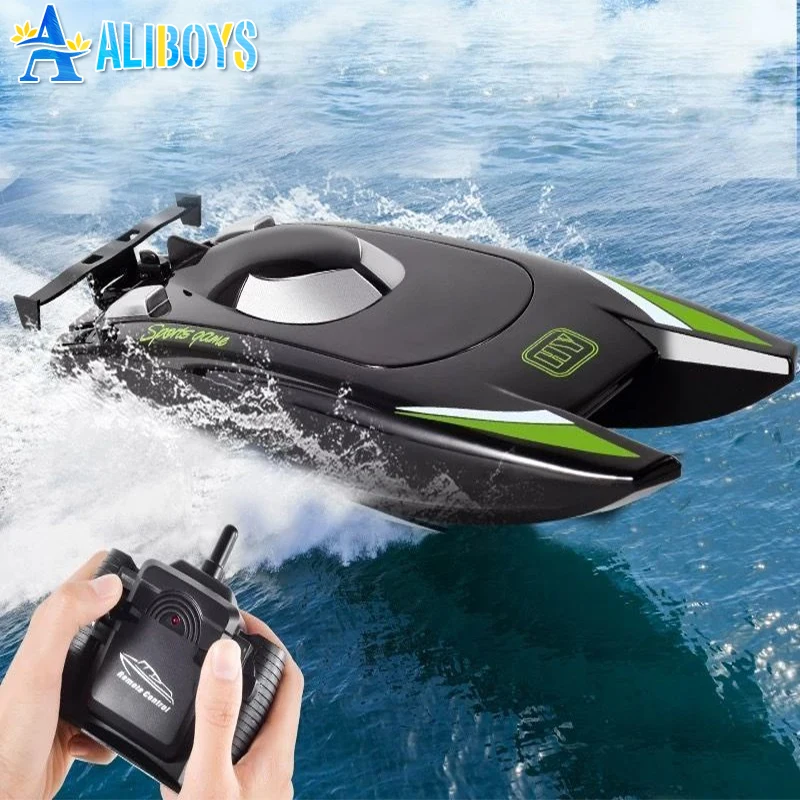 

RC Racing Boat High Speed Electric Speedboat Dual Motor Submarine Electric Ship Model Outdoor Waterproof Toy Kid Birthday Gift