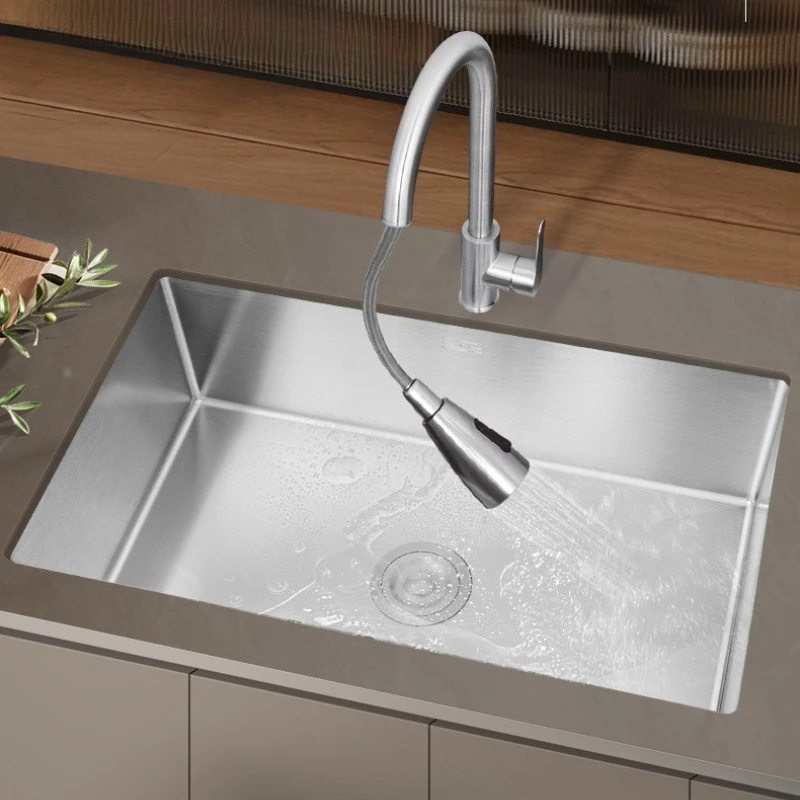 Thickened Kitchen Sinks Stainless Steel Brushed Anti-scratch Kitchen Sinks Feature Home Improvement Fregaderos De Cocina ZY40SC