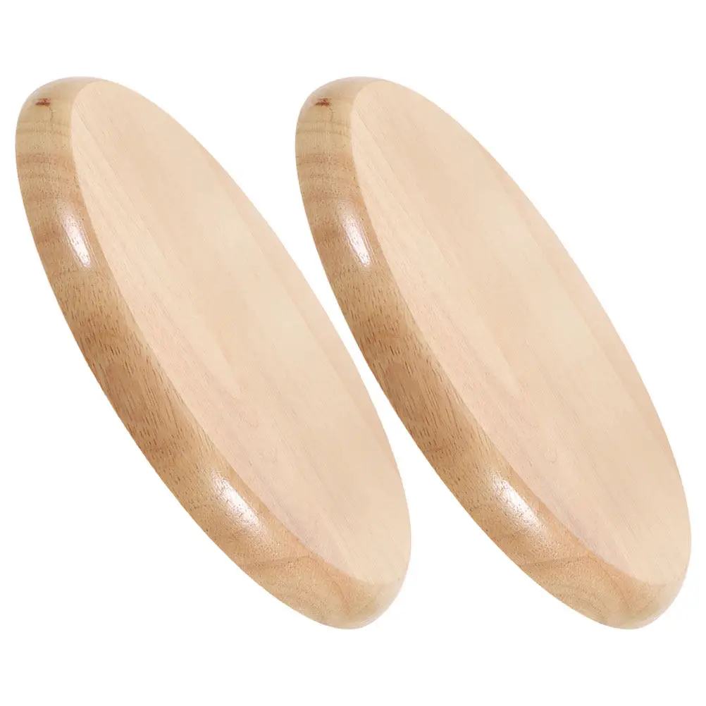 2Pcs Round Wood Stool Seat Surface Replacement Solid Wood Chair Seat for Dining Bar Counter Height Stools Home Office Kitchen