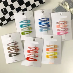 子供のカラフルなヘアクリップ、新しいプリントフルーツ、韓国のかわいい女の子、髪を傷つけない、高品質のヘッドウェア