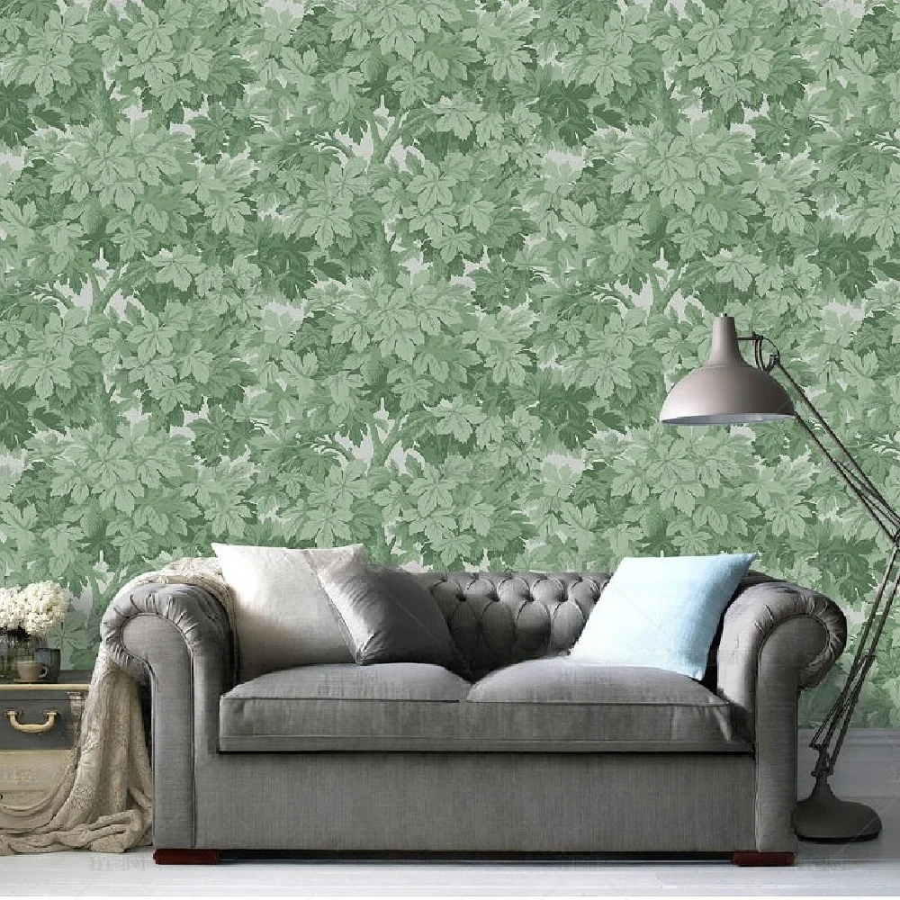 Customized Wallpaper Nordic Cute Cartoon Forest Rabbit Bird Children's Room Background Wall wall sticker 3d Wallpaper