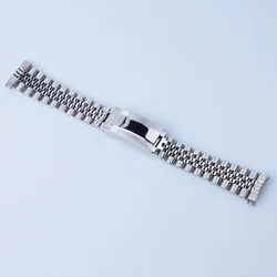 20 21mm Sliver Hollow Curved End Solid Screw Links Watch Band Jubilee strap For Seiko 5 For Seiko Panda SSC813- 819/ SSC911- 917