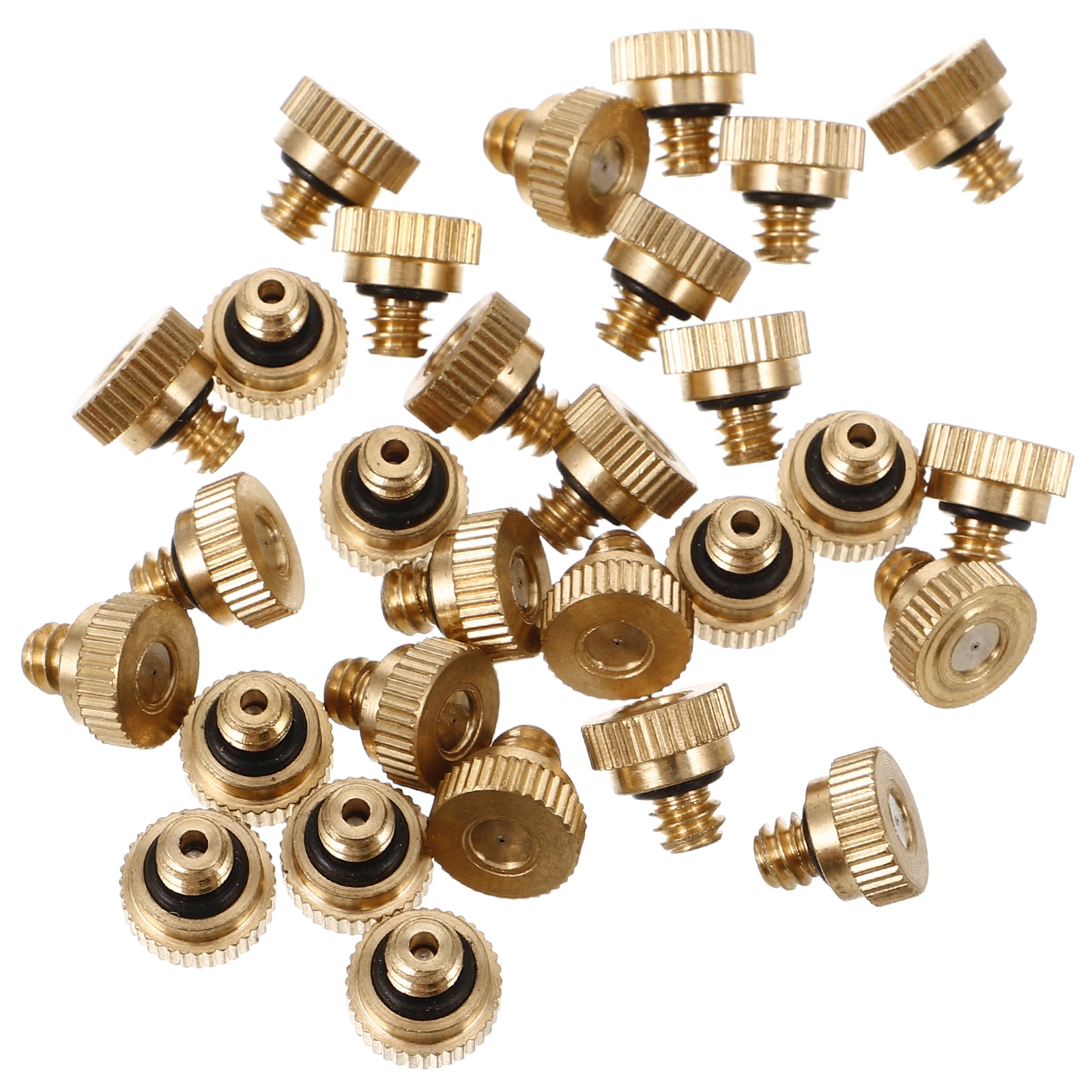 

30 Pcs Atomizing Nozzle Spray Head Misting Hose Mister Brass Sprayer Stainless Steel
