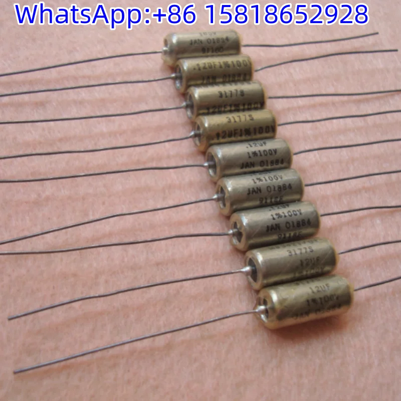 1pcs 100V 0.12UF replacing 0.1UF discontinued US M83421 Sprague JAN 1% oil-immersed guitar capacitors