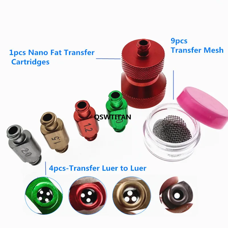 ชุดเครื่องมือเสริมความงาม 1 ชุด ชุดถ่ายโอนไขมันนาโนไทเทเนียมสำหรับเครื่องมือดูดไขมัน เครื่องมือความงาม เครื่องมือเครื่องสำอาง