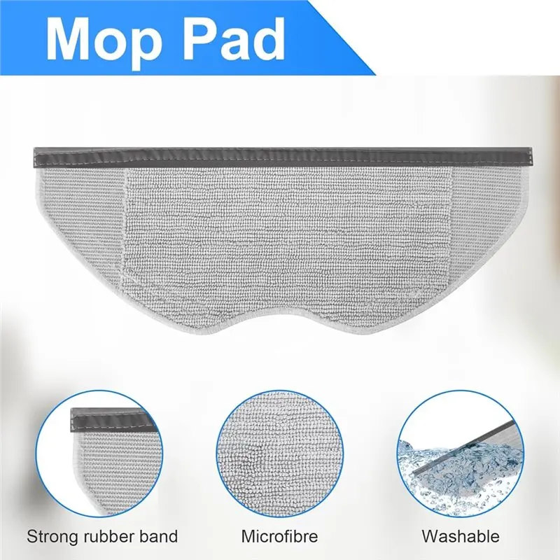 

Комплект сменных аксессуаров 2025 для робота-пылесоса Xiaomi S40C: основная щетка, HEPA-фильтры, салфетки для влажной уборки, боковые щетки