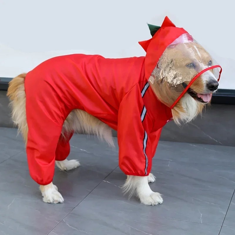 Retriever Dog Raincoats Golden Pet Dog Waterproof Clothes for Small Meduim Big Dog S M L Xl 2xl 5xl 6xl 7xl  Dogs Coat Rain Coat - view 5