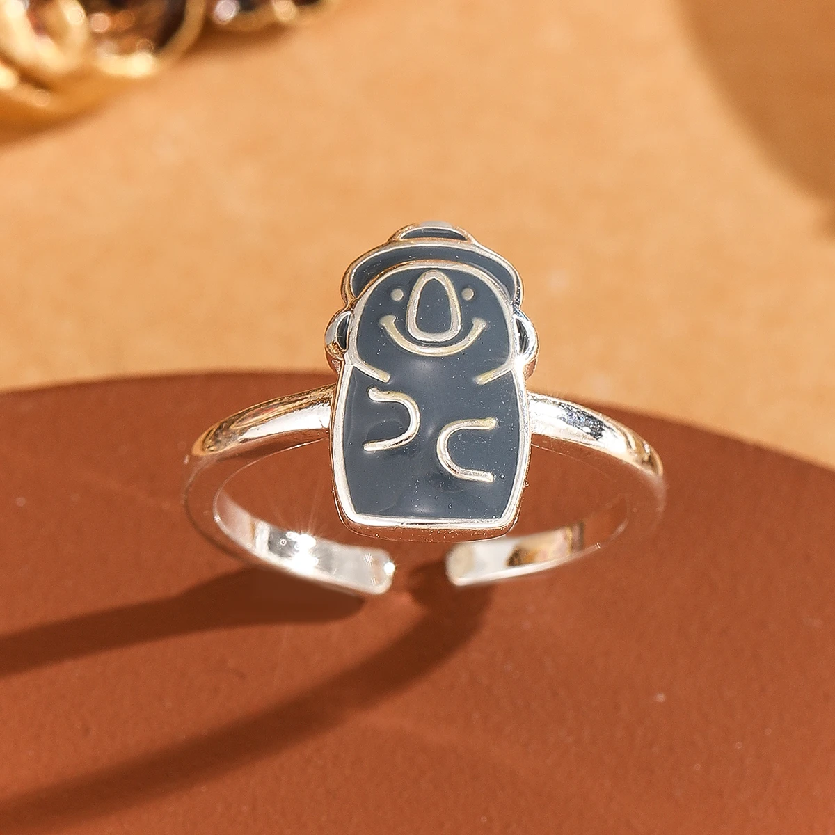 New Creative Cute Grey Little Bottle 925 Sterling Silver Personalized Exquisite Opening Rings R399