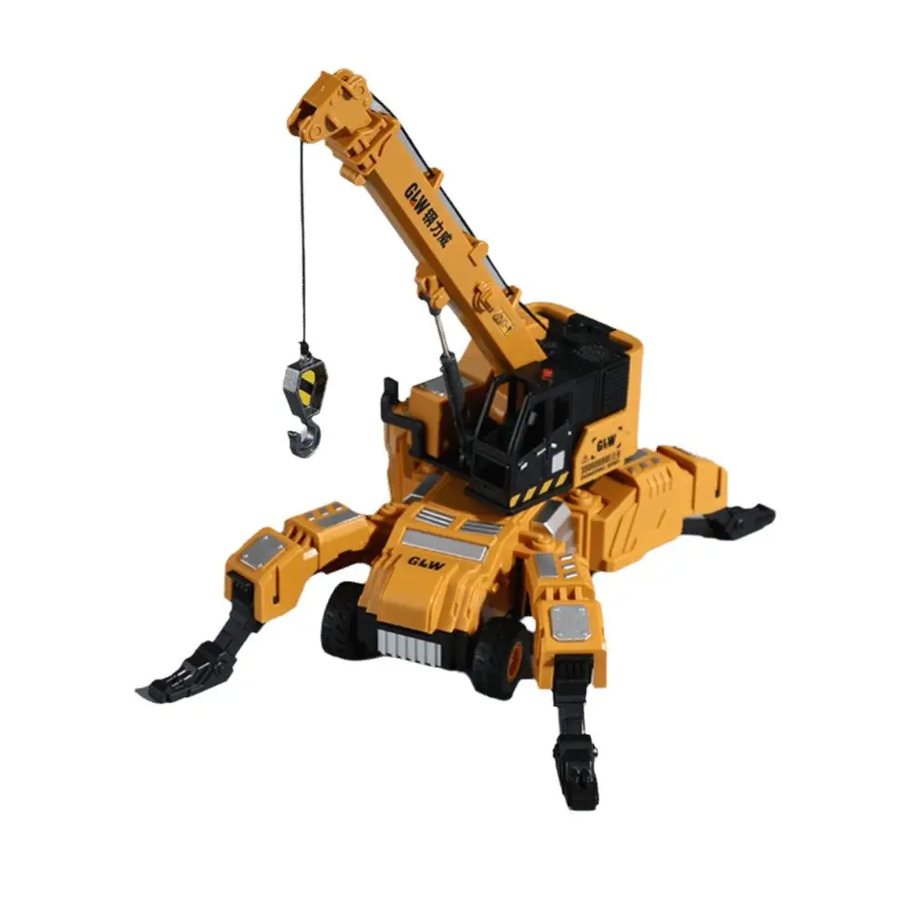 

Rotating Function Transformable Engineering Vehicle Alloy Material Plastic Material Diecast Car Model Inertial Vehicle