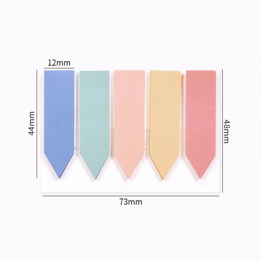 125sheets Fluorescent Label Bookmark Sticky Labels Sticky Notes Diy Decoration Reading Label Student Stationery Office Supplies