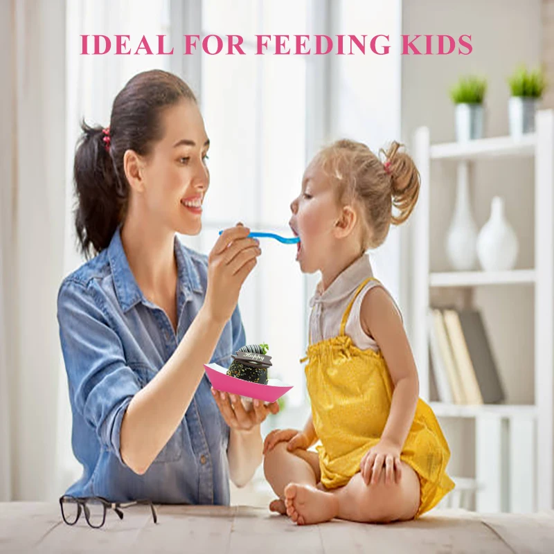 Vassoi per barche da portata rosa per uso alimentare per bambini, alimentazione di animali domestici e catering per feste, vassoio per salsa portatile per campeggio e festival