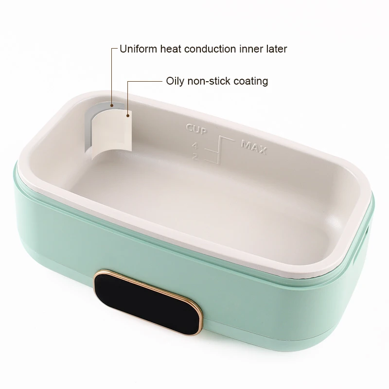 Electric Heating Lunch Box Soup Stew Hot Pot Noodles Rice Cooker Meals Heater Container Bento Porridge Food Warmer Frying Pan EU