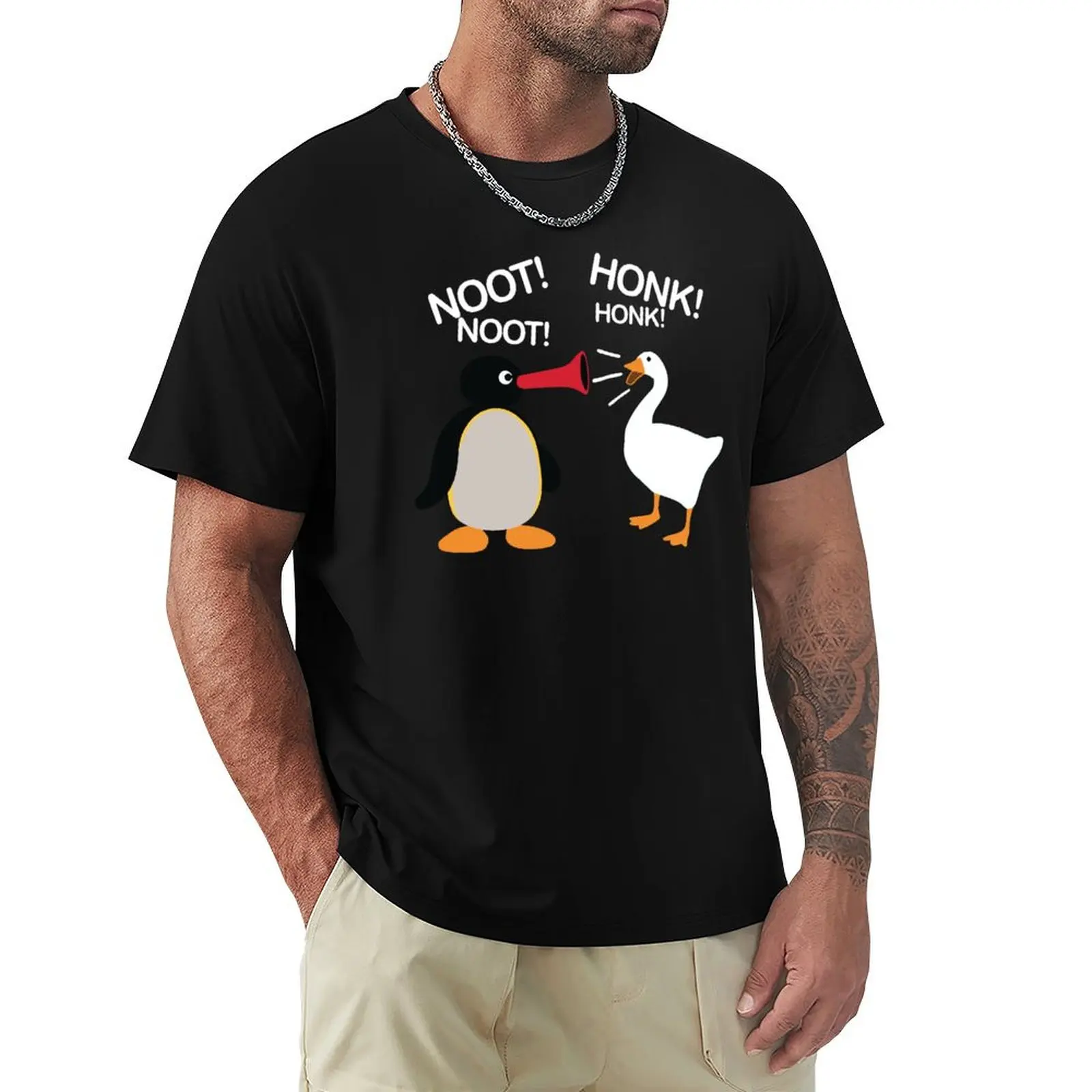 

noot noot honk honk T-Shirt tees blacks croswit shirt man aesthetic clothes t shirt for men