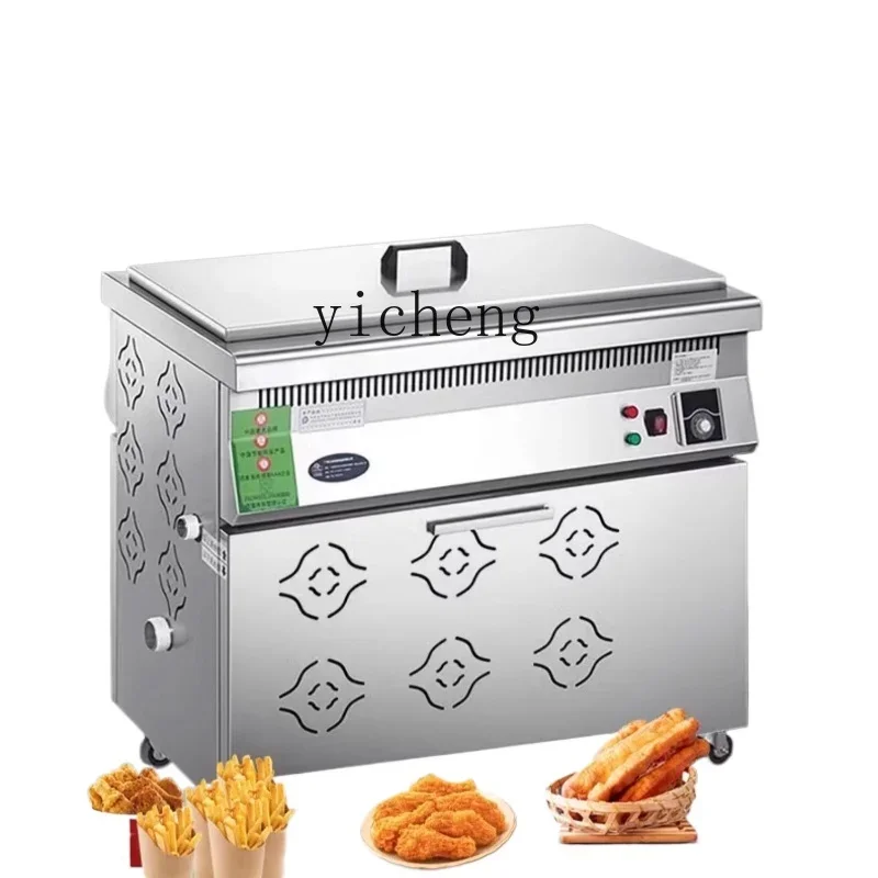 

Oil-Water Separation Deep Frying Pan Commercial Vertical Large Capacity Stall Gas Fried Chicken Electric Fryer