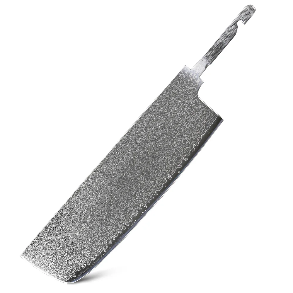 TURWHO DIY Factory Achteckiger Griff Japanischer Damaststahl Kochmesser Santoku Nakiri Hackmesser Klinge Rohling Messerteile Neues Design