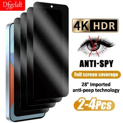 2-4 sztuki antyszpiegowskich szkła hartowanego do Xiaomi Redmi Note 13 12 11 Pro Plus Ochraniacze ekranu do Redmi 13 12 5G 13C 13R 12C