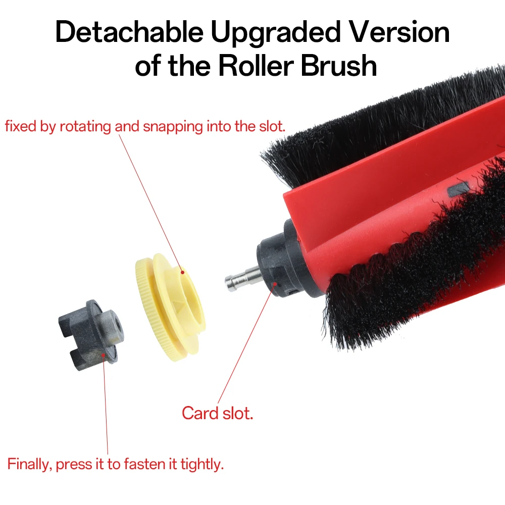 For XiaoMi Roborock S5 S50 S51 S55 S6 S60 S6 Pure Vacuum Cleaner Accessories HEPA Filter Mop Cloth Side / Main Brush Spare Parts