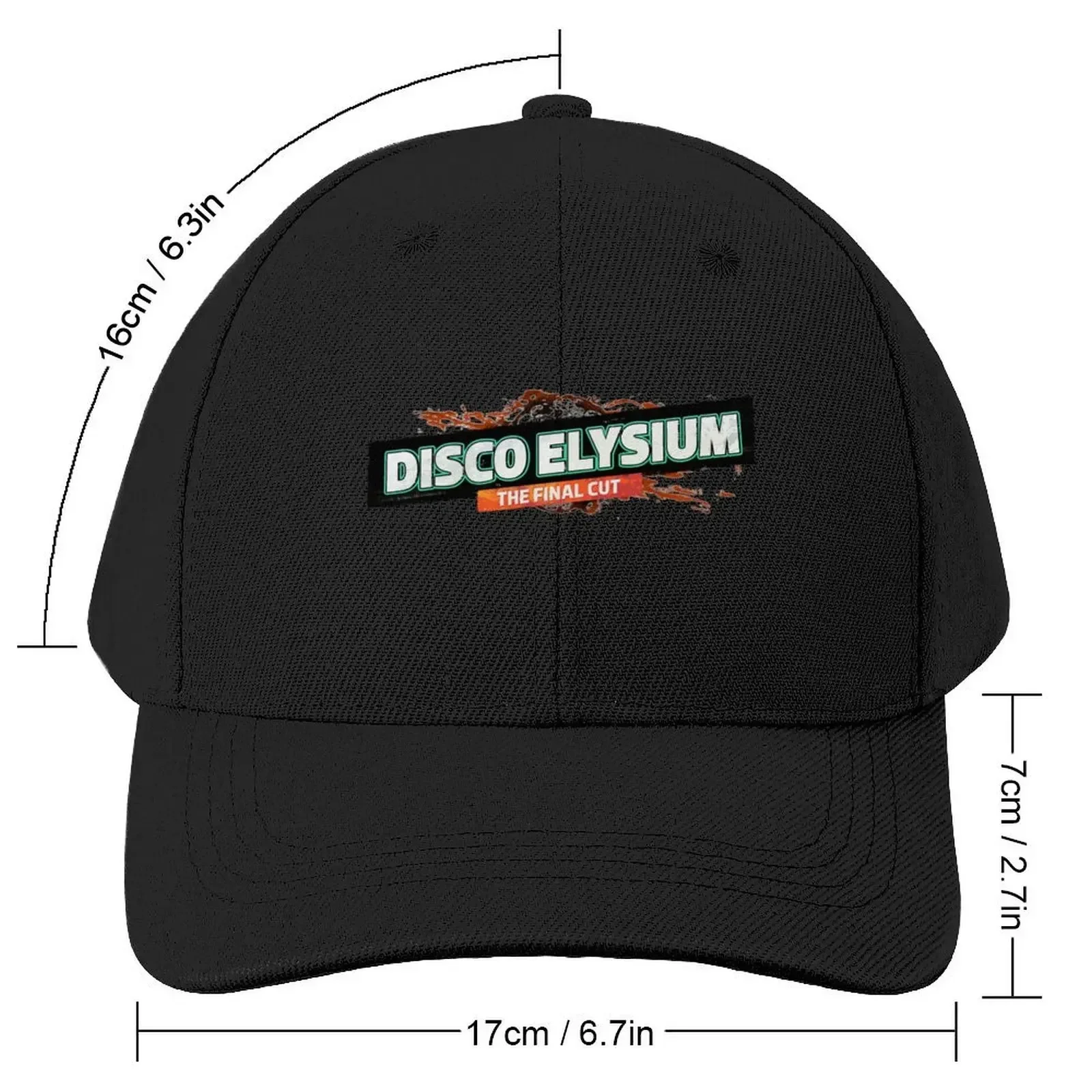 retro letter disco elysium Baseball Cap Cosplay Luxury Hat Men's Caps Women's