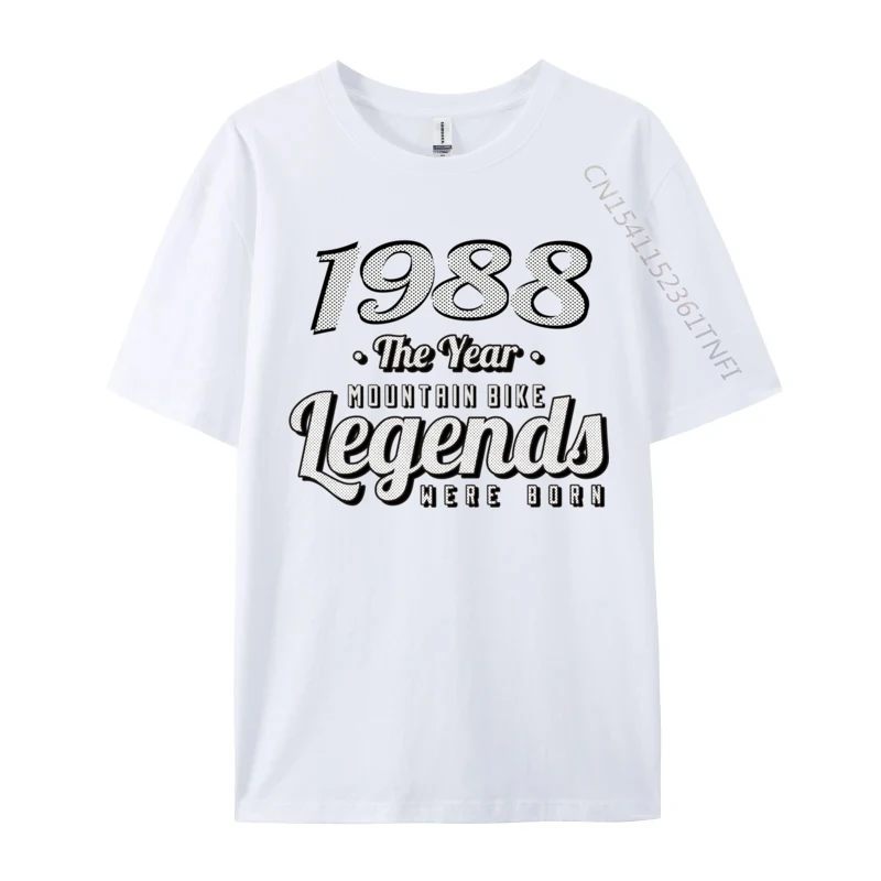 Mtb-Bicycles Vintage 1988 Birthday Printed On Tops T Shirt For Men T Shirts Custom Tops T Shirt Cheap