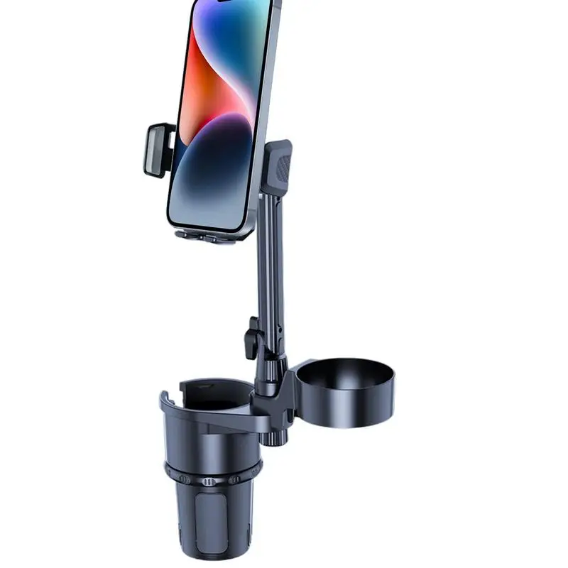 Multifunctional Car Cup Holder 3 In 1 Cup Cell Phone Holder 360Rotation Stable Cup Holders Extender Car Large Cup Holder Adapter