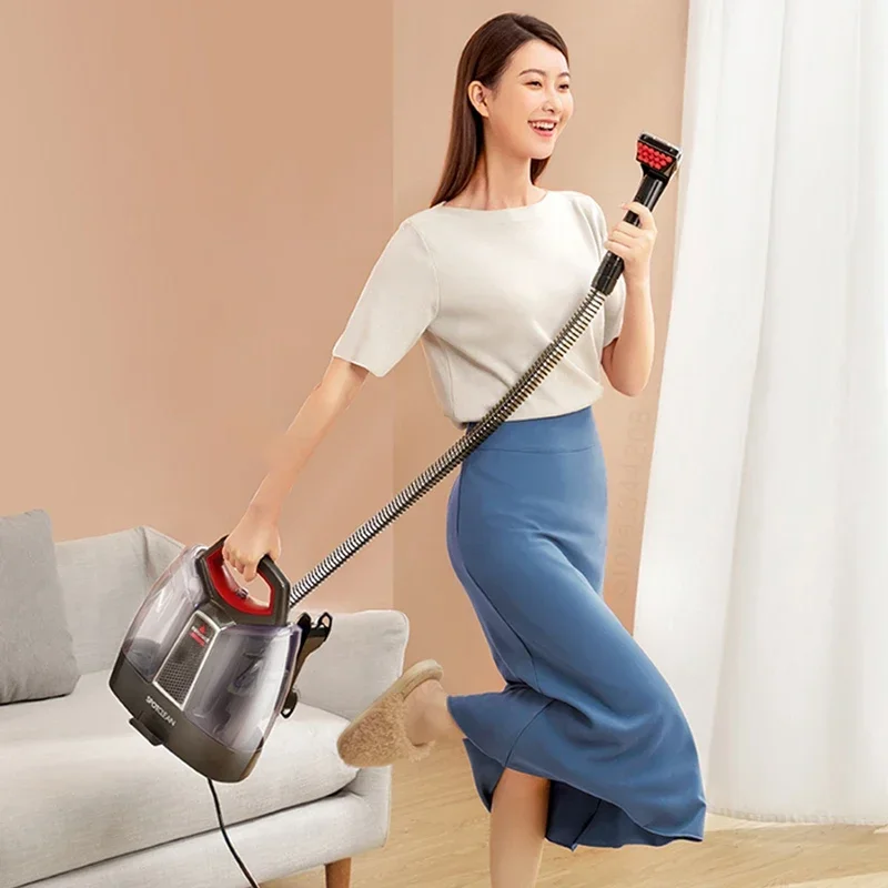 BISSELL-lavadora de tela para alfombras, aspiradora multifuncional, esterilización de colchones, eliminación de ácaros, limpieza de telas para sofá