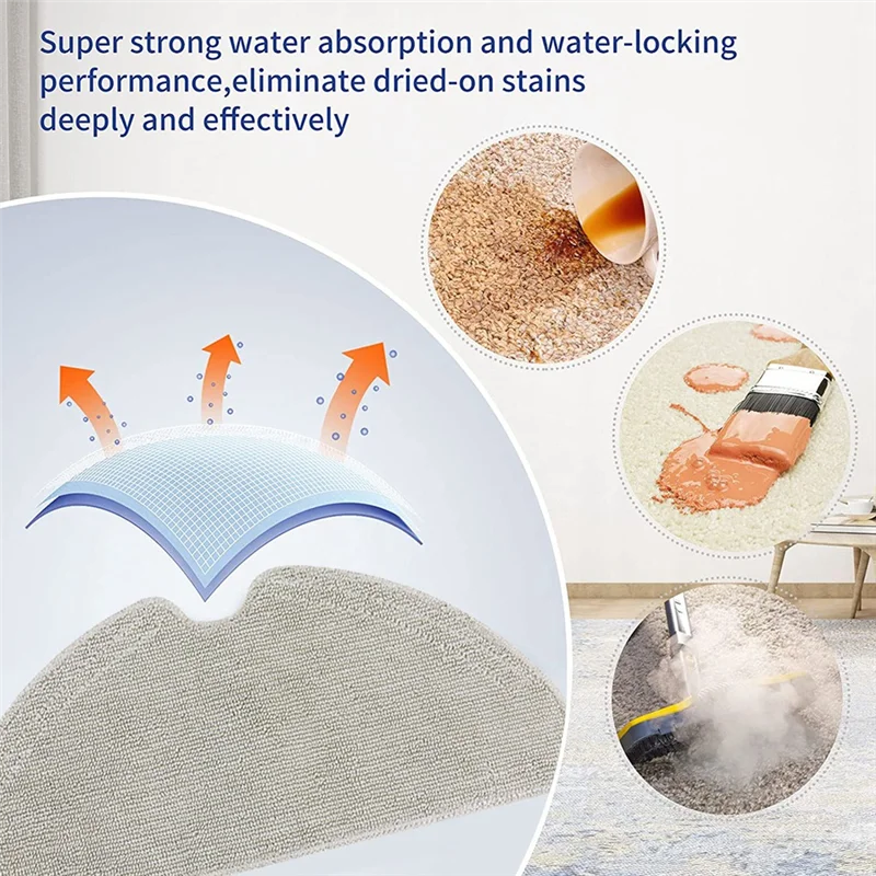 Stable-9 قطعة ممسحة القماش استبدال قطع الغيار ممسحة تنظيف الملابس خرقة ستوكات ل Xiaomi Dreame D10S D10spro روبوت فراغ C