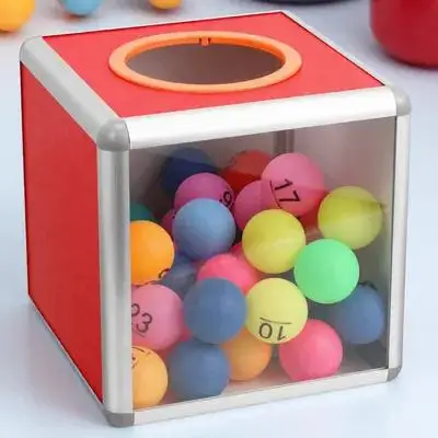 

Transparent Annual Meeting Lottery Box Draw Box For Party Game Ball Storage Foldable Light Weight Practical Decorative