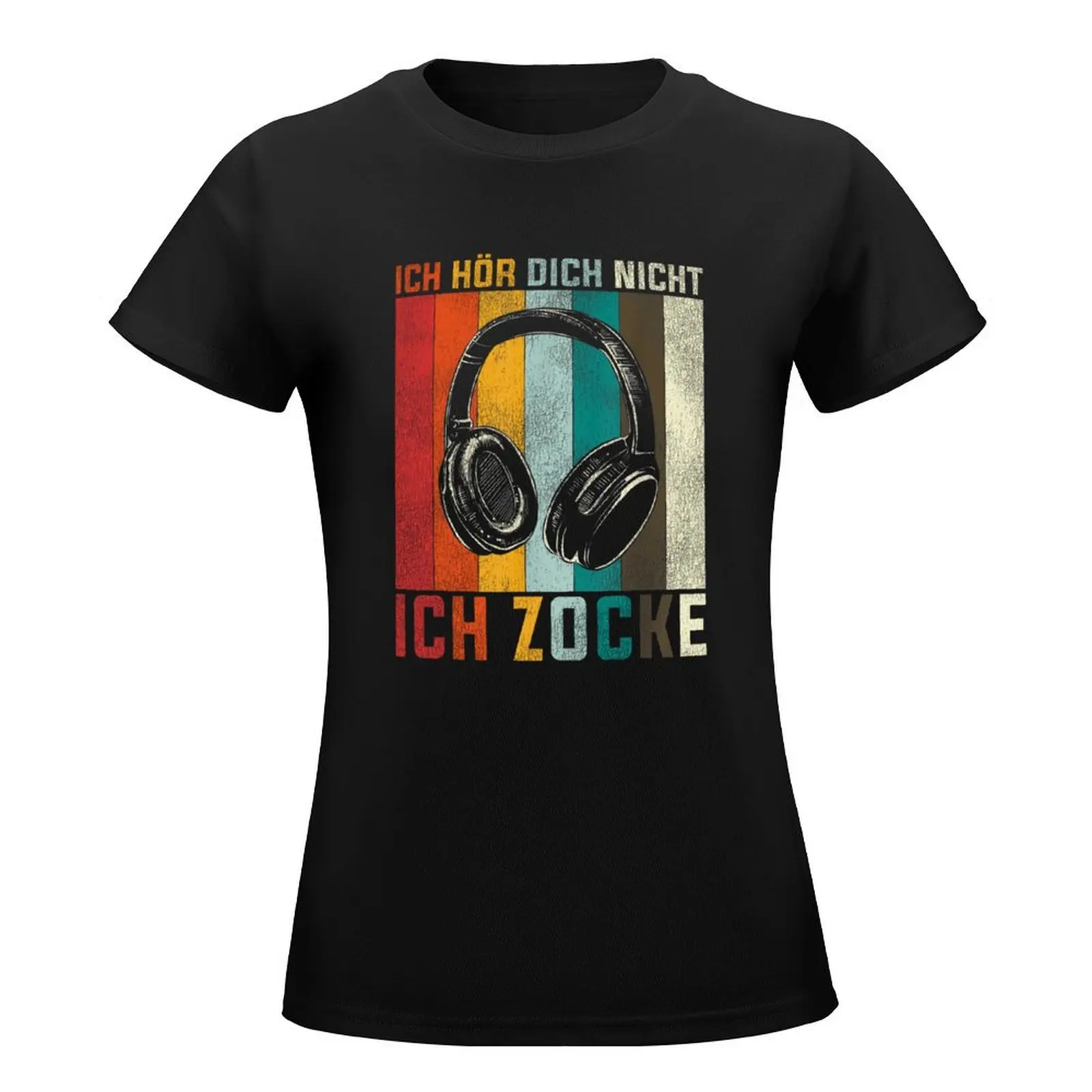 Ich H?r Dich Nicht Ich ZockeGaming Geschenke Gamer Vintage T-Shirt plus sizes Blouse animal prinfor Women's t-shirt