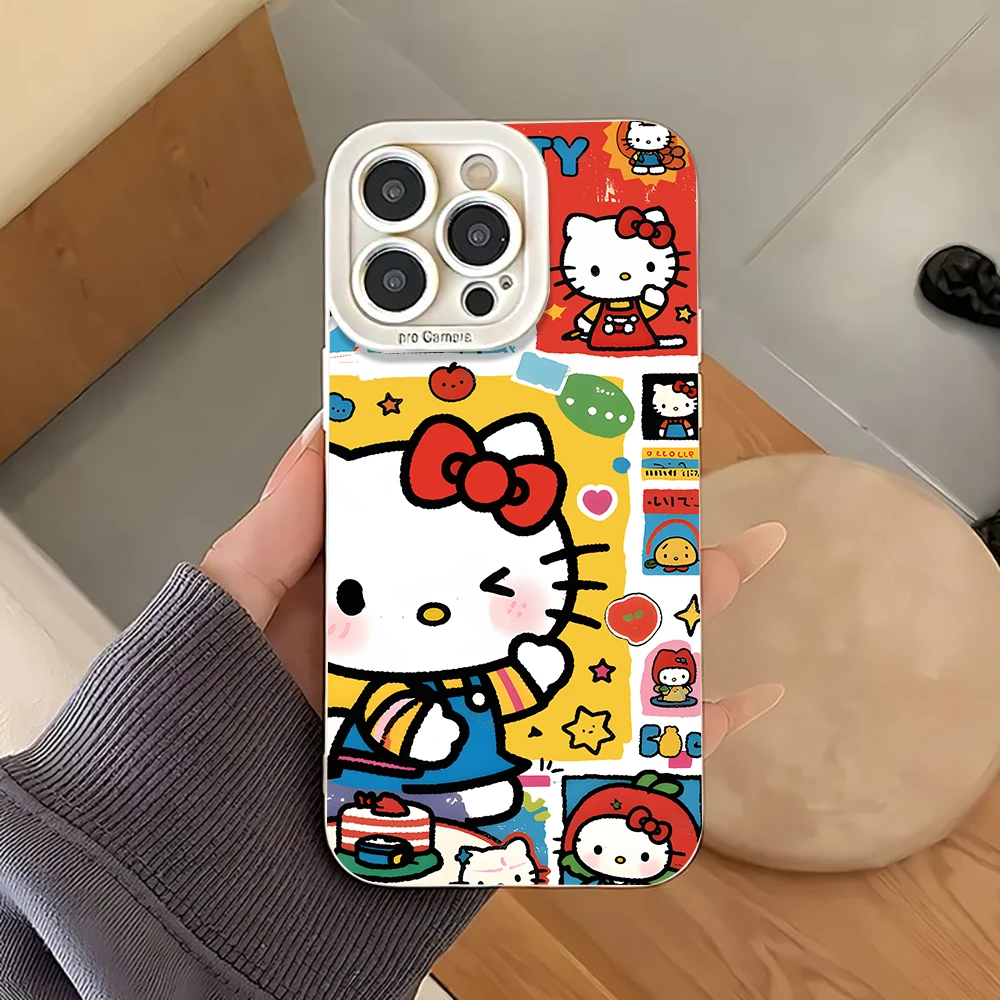 Hello Kitty Collage Phone Case For Samsung Galaxy S26 Ultra S25 S24 S23 S22 Plus Ultra FE A56 A55 A54 A53 A36 A35 Soft TPU Cover