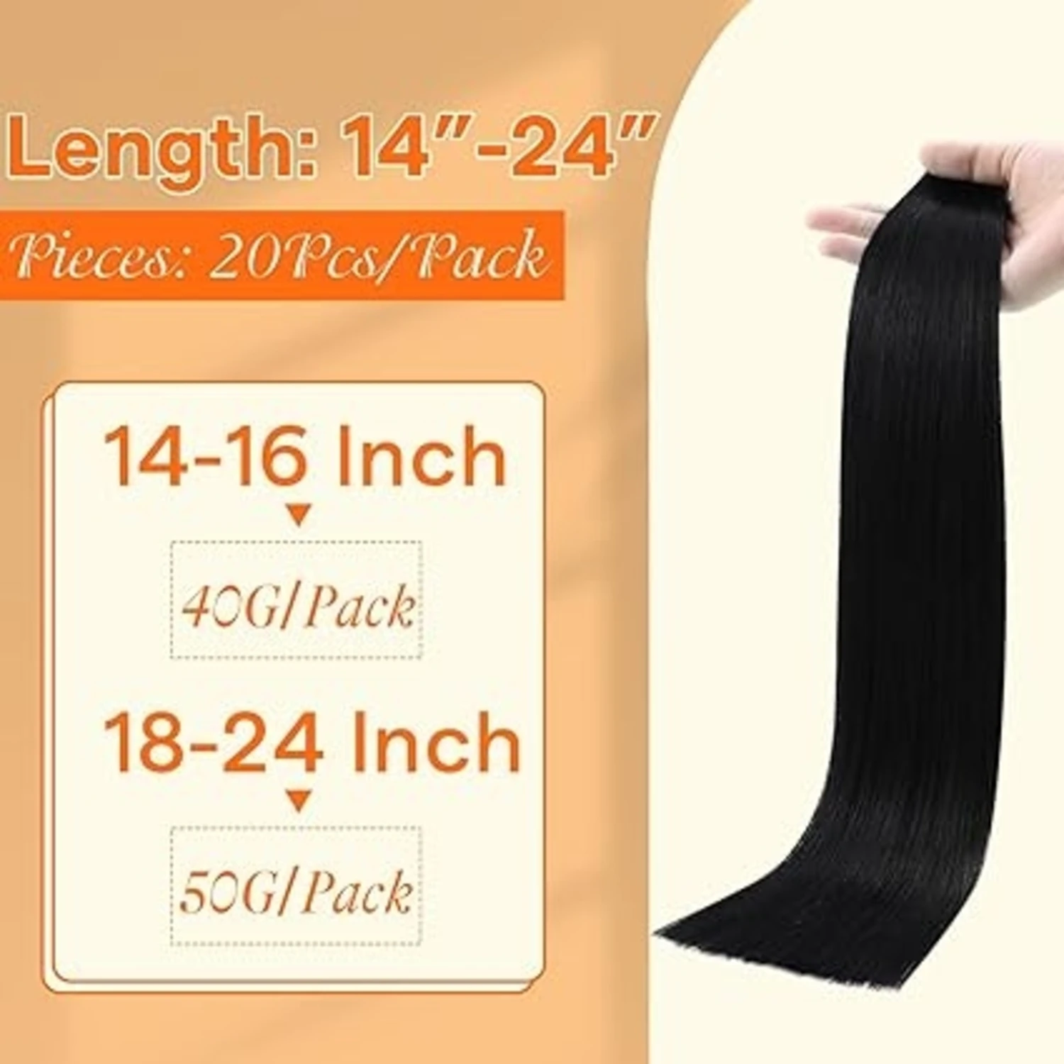 Full Shine Injection Remy Tape in Hair Extensions Pure Color Straight Remy 20 Pcs 50 Grams Skin Weft Thick Ends For Daily