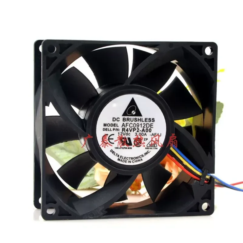 Delta AFC0912DE 9038 12V 2.5A 3.00A High Performance Large Air Volume Fan for Computer Cooling 9cm